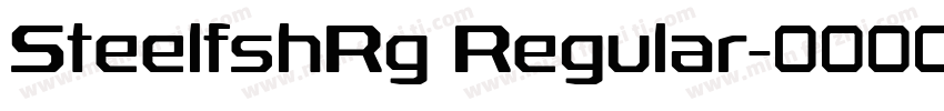 SteelfshRg Regular字体转换